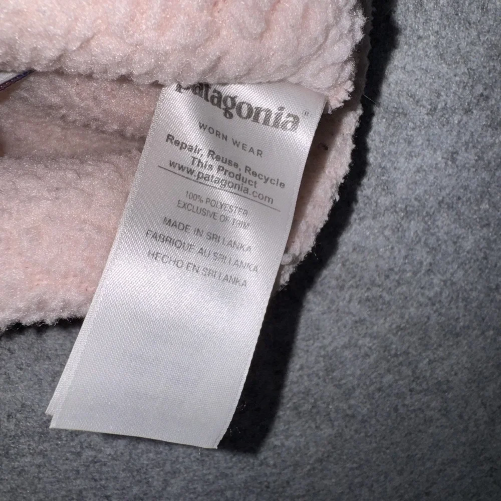 Patagonia Baby Retro Pile Fleece Jacket 2T Pink Hooded Snap Button Up